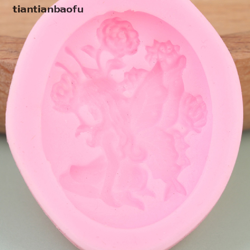 [tiantianbaofu] Fairy Silicone Mold Cake Decor Tools Cookie Baking Candy Chocolate Soap Mold Boutique