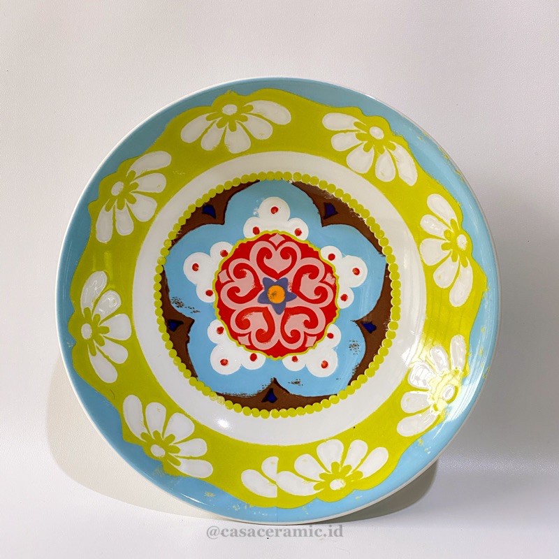 MANGKUK / MANGKOK / BOWL KERAMIK MANGKOK MAROKO MANGKOK MOTIF NADOR MAROKO HIJAU LIME