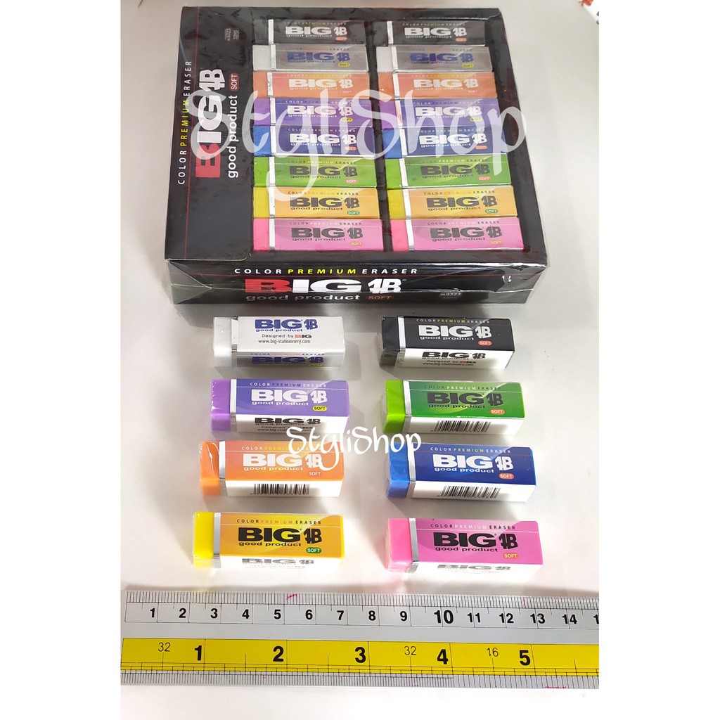 

Color Premium Eraser 4B BIG 9323, Penghapus Pensil / Setip Panjang