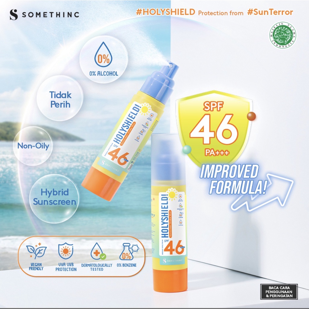 SOMETHINC Holyshield! Sunscreen Shake Mist SPF46 PA+++ - Sunscreen Spray - New Formula