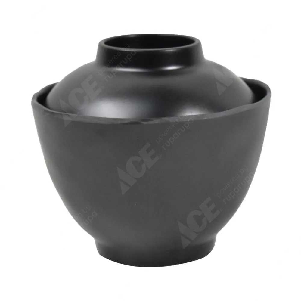 Ace Krischef 9 Cm Mangkuk Dengan Penutup Imperial - Hitam