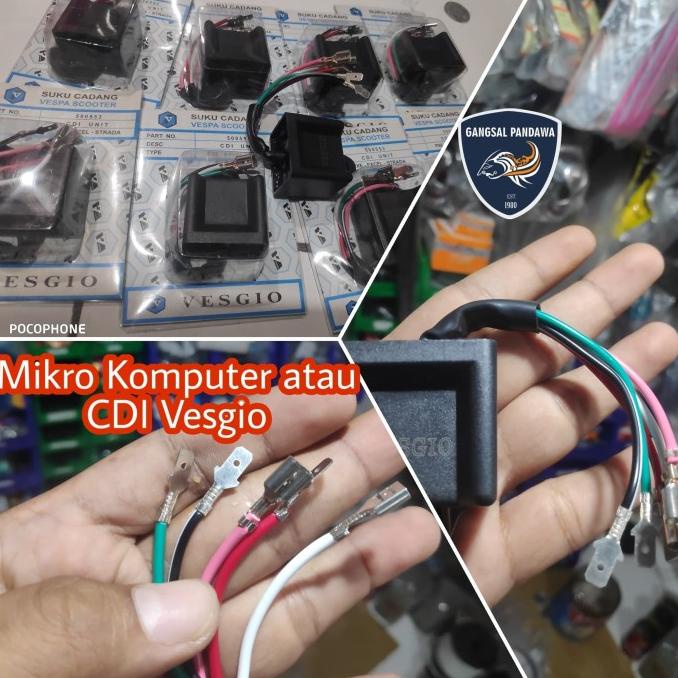 ORIGINAL - CDI Vespa atau Mikro Komputer Vespa Vesgio