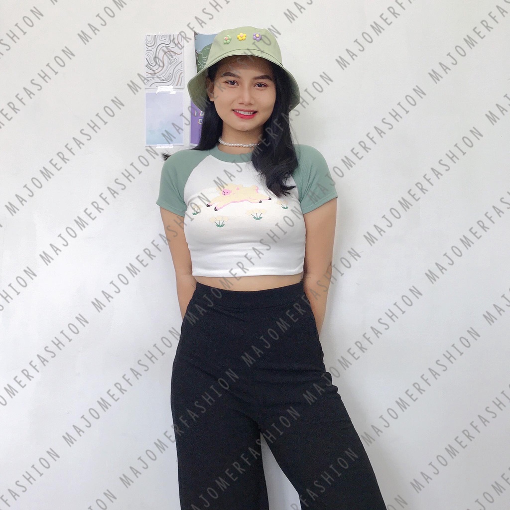 MAJOMER ® | SHEEP CROP TOP - KAOS LUCU CROPTOP