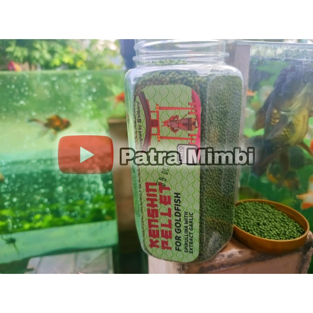 Pakan Pelet Makanan Ikan Mas Koki Kenshin Pellet 350 gr Bawang Putih PATRA MIMBI