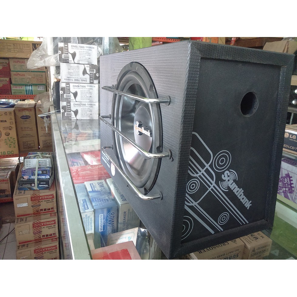 SUBWOOFER MOBIL AKTIF DAT 10 inch soundbank SUPER BASS