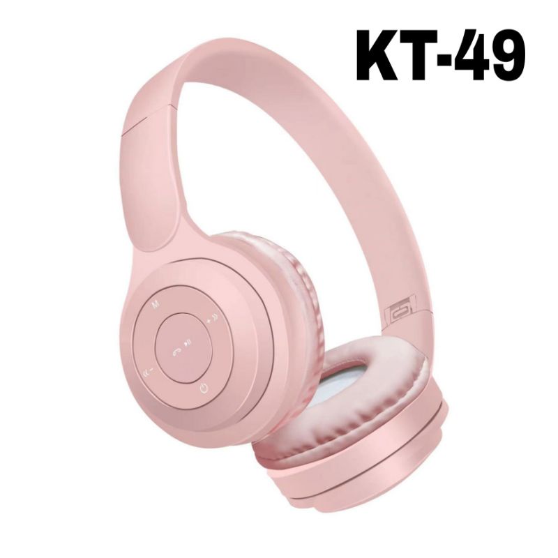 Headphone Bluetooth Bando KT 49 / Wireless Headset KT-49 Support SD Card KT49