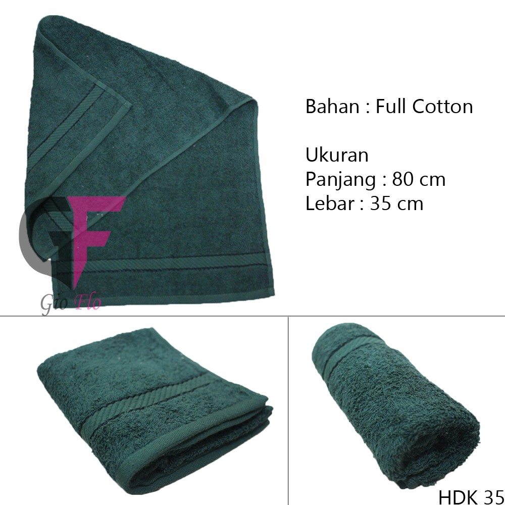 GIOFLO Handuk Wajah Dewasa Dark Green / HDK 35