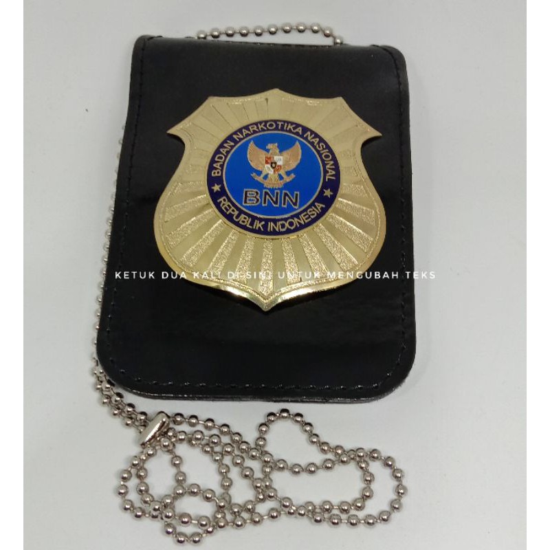 DOMPET KTA LENCANA  BNN ASLI KULIT