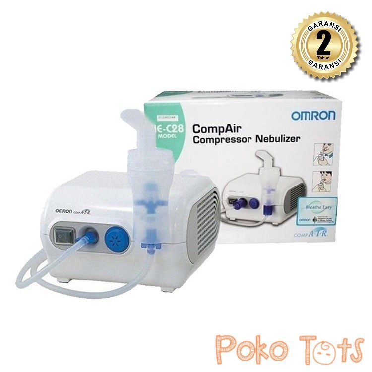 Omron NE-C28 CompAir Compressor Nebulizer Alat Uap Nebuliser Garansi Resmi WHS