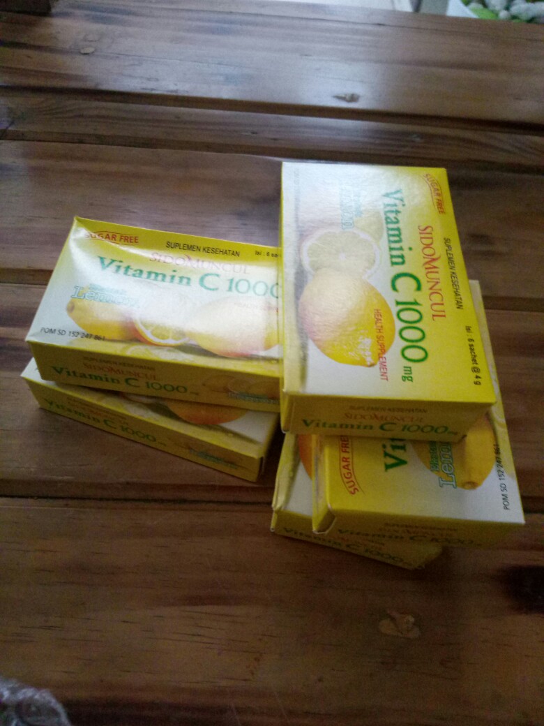 30 Sachet Vitamin C 1000 Mg Sidomuncul Suplemen Daya Tahan Tubuh Imunitas Dewasa Vit C 1000mg Shopee Indonesia