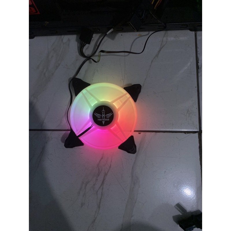 NYK Lightshow Nemesis Fan Casing 12CM LED RING Auto RGB Illumination Fan Case