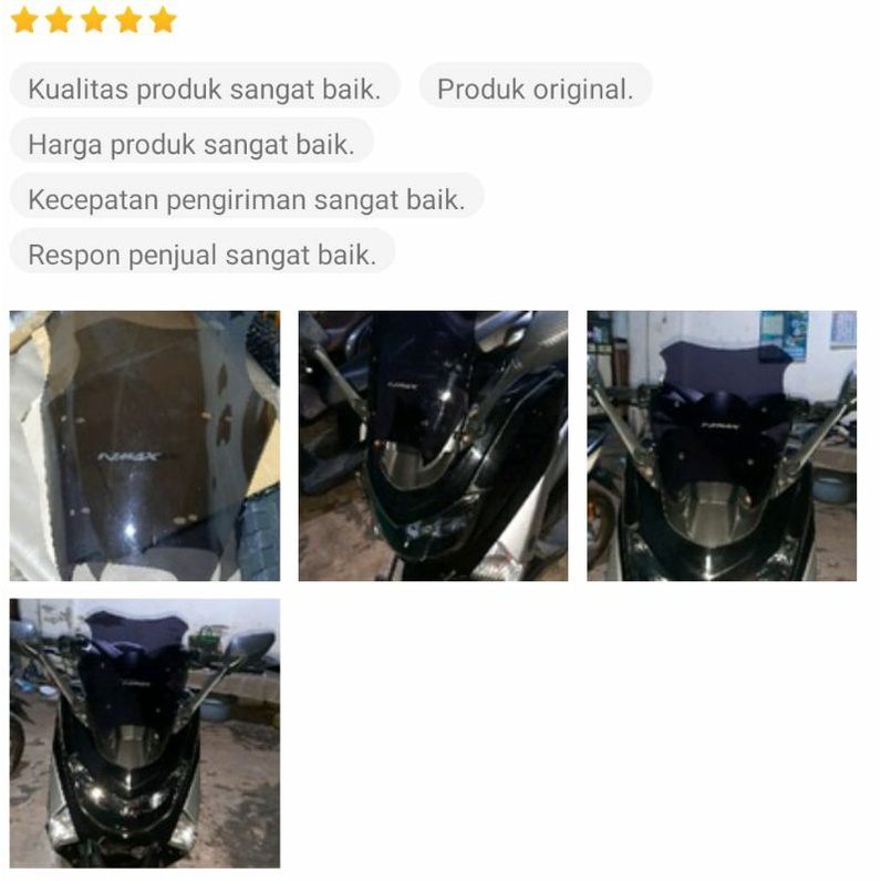Visor Nmax Model Ocito Tebal 2MM &amp; 3MM