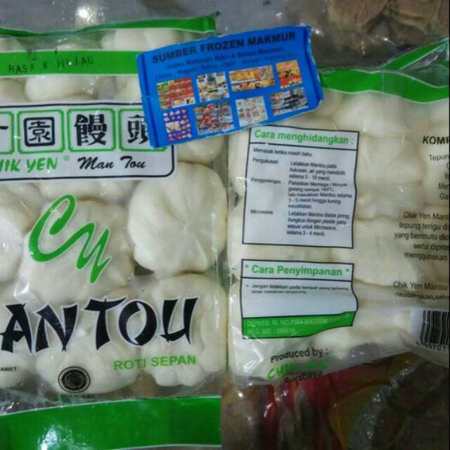 

Mantau kacang hijau chikyen bakpau