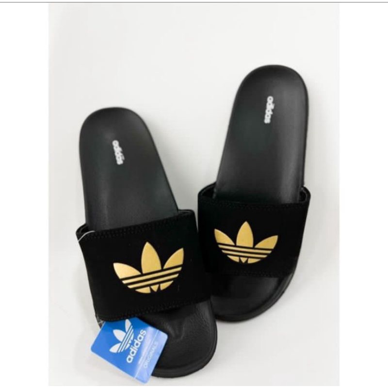 SENDAL SLOP PRIA/WANITA SENDAL CASUAL ADIDOS ADILETTE COMFORT BLACK .#