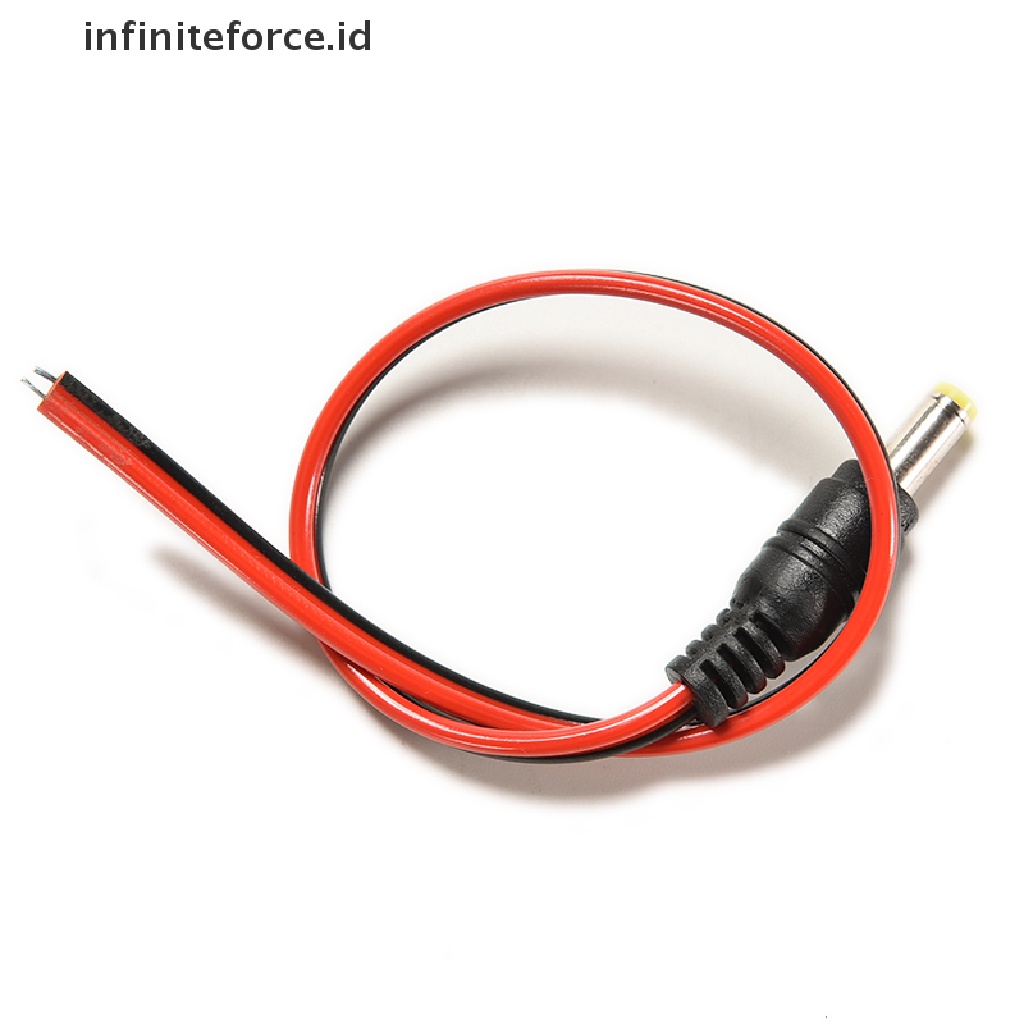 (Infiniteforce.Id) 10pcs / Lot Kabel Power Dc 12v Male 5.5x2.1mm Untuk Cctv