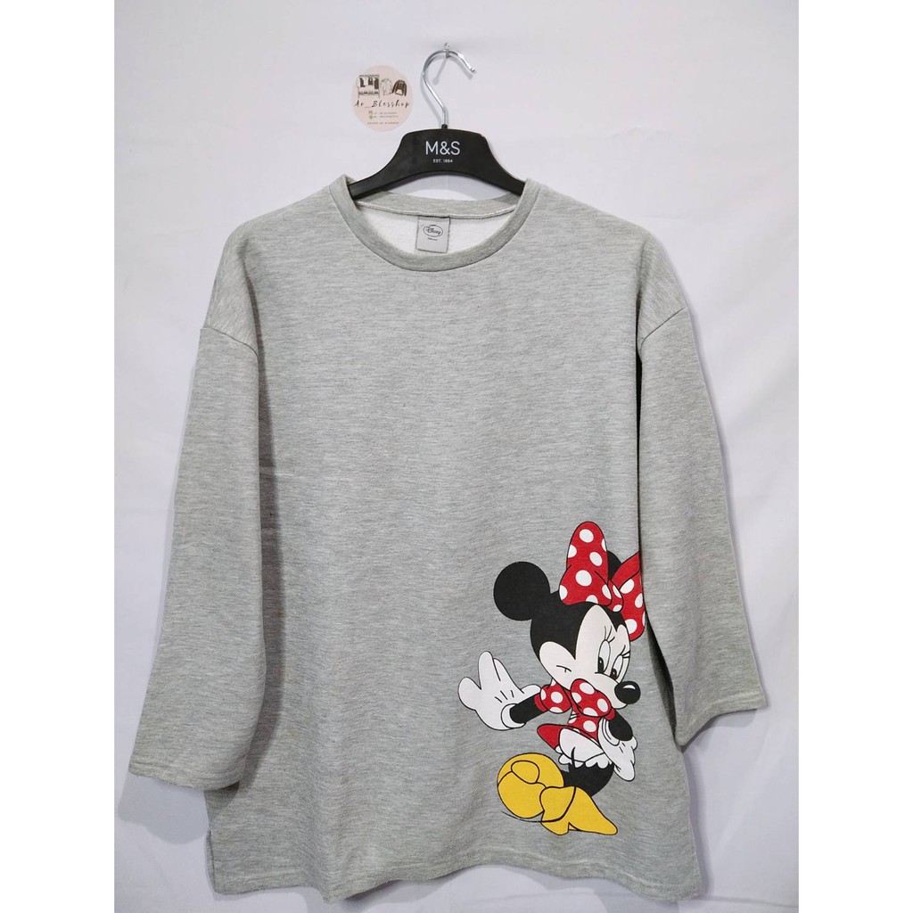 sweater"crewneck"Wanita Brand<disney>