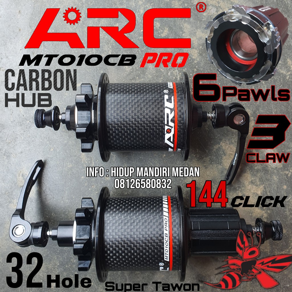 Hub ARC Pro Carbon MT010CB Black 010