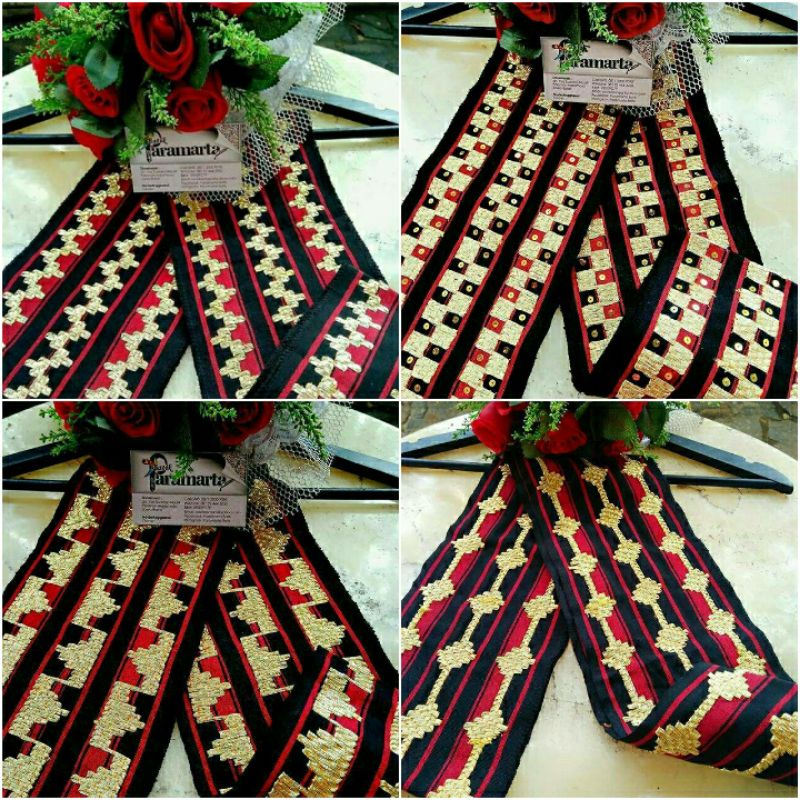 BISBAN / LIST / SELENDANG TENUN TAPIS  LAMPUNG