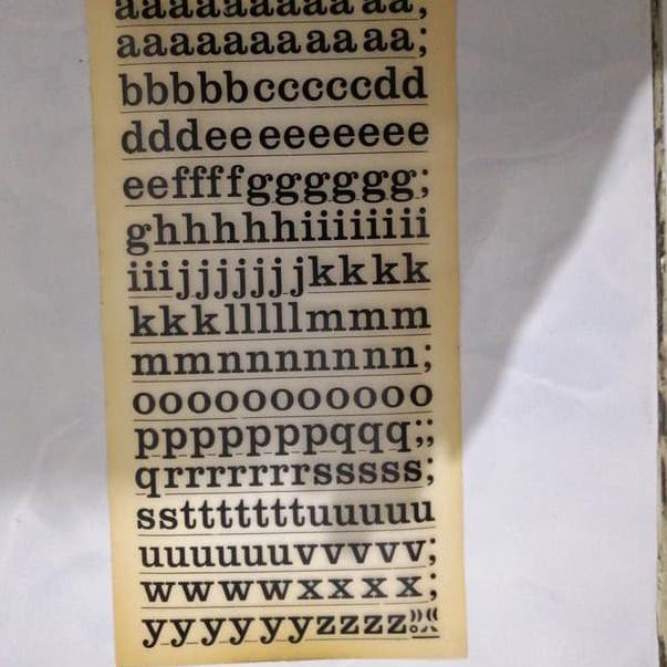 ✹ rugos huruf 36pt 10mm ➽