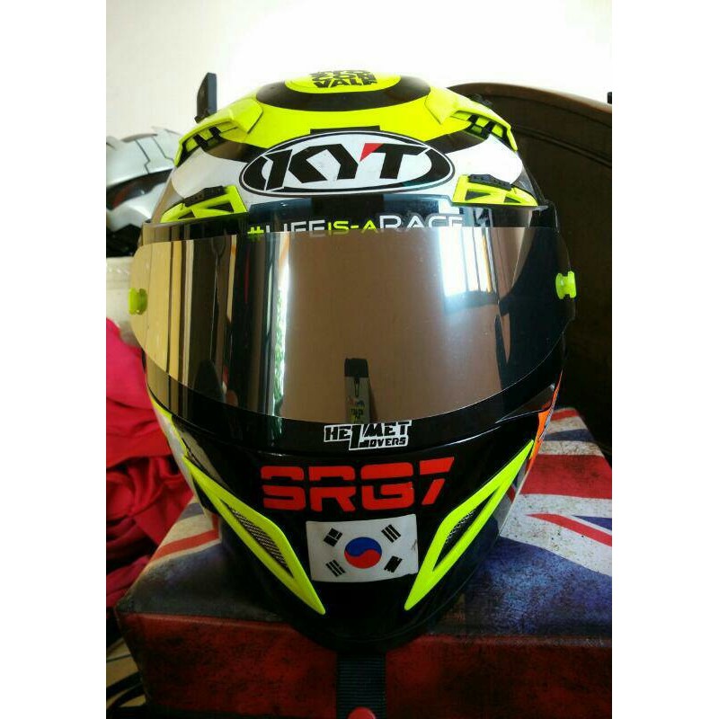 tearoff c5 iridium silver 1pcs,kyt,iannone, ai29