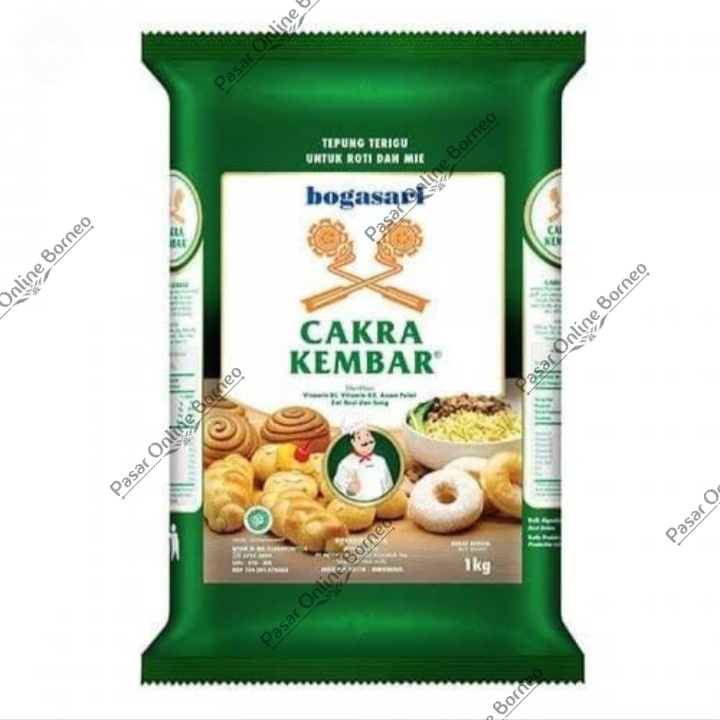 Tepung Terigu Protein Tinggi Cakra Kembar Bogasari 1 Kg