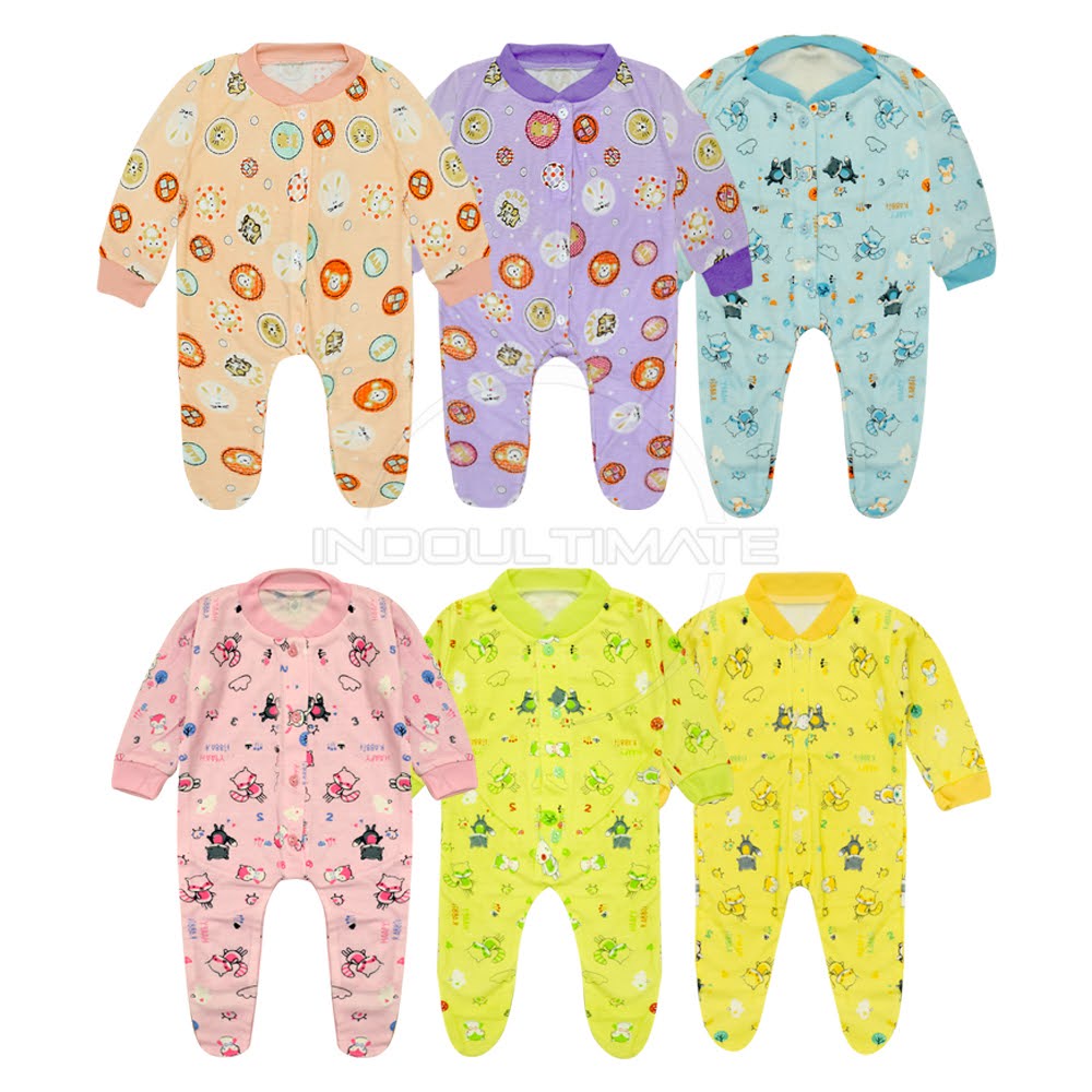 SNI Katun Baju Sleepsuit Jumpsuit jumper Piyama panjang tidur bayi kaki buka tutup Model baru 2023 Murah atasan kaos singlet romper bodysuit bayi paket kado hampers perlengkapan baju hangat bayi baru lahir laki laki perempuan newborn  BC-021KK BC-031KK