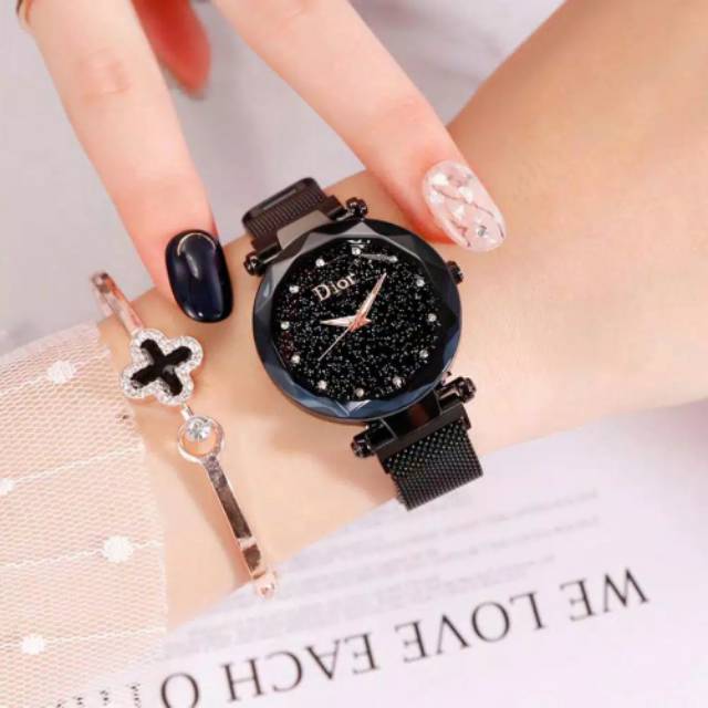 JAM TANGAN WANITA JAM MAGNET RANTAI JAM TANGAN ANALOG IMPORT JAM MURAH GROSIRAN