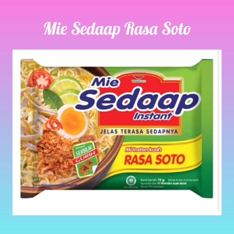 

Mie sedaap Rasa Soto