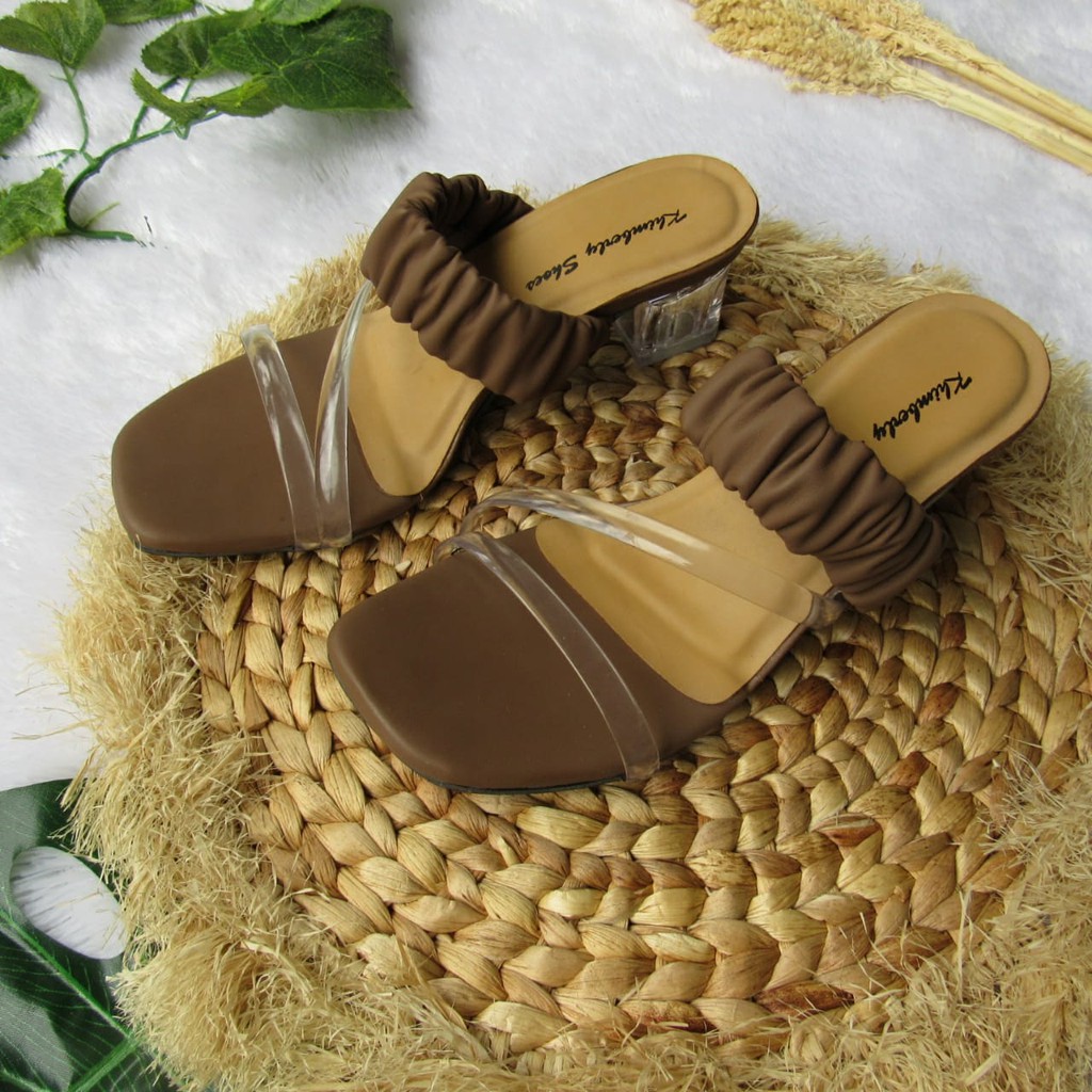 SANDAL HAK KACA WANITA 5CM-AL28