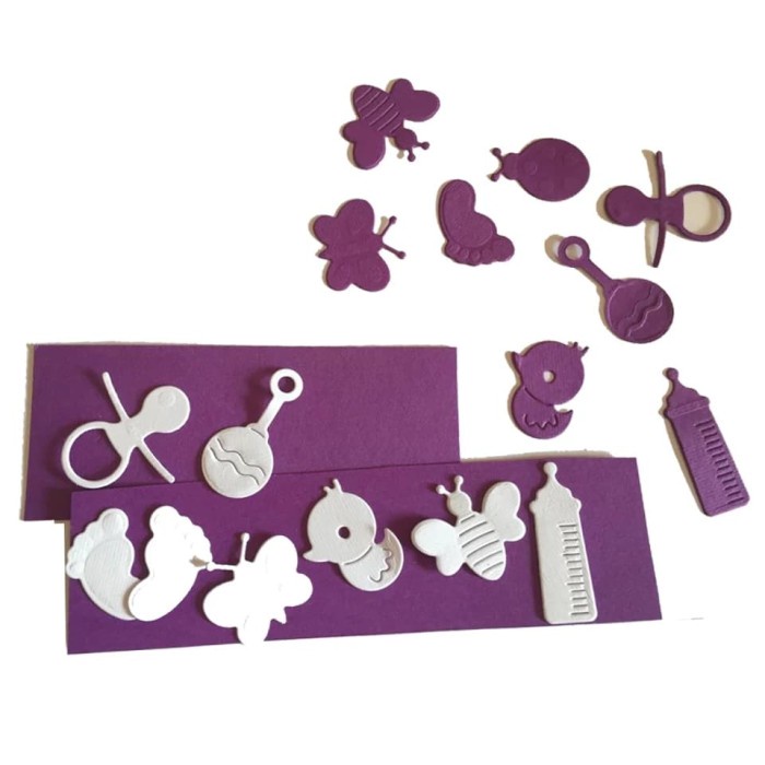 

Hari Ini Metal Cutting Dies - 9Pcs Set Baby Accessories For Cards, Scrapbooking Sale!!!