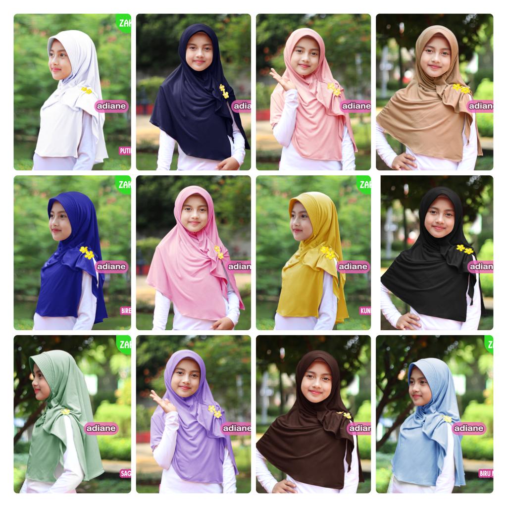 00190 Adiane Zakiyah Hijab Anak Usia 6-11 Tahun