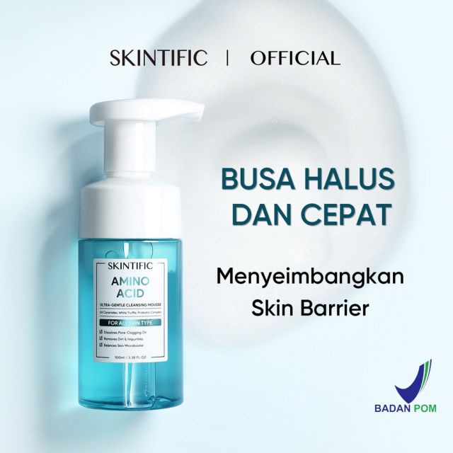 RADYSA - SKINTIFIC Amino Acid Ultra Gentle Cleansing Mousse 100ml | Pembersih Wajah