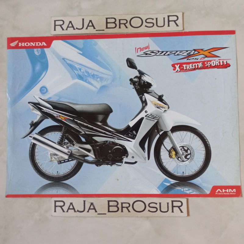 Poster brosur katalog flyer Honda Supra X125D Supra X 125D 2007