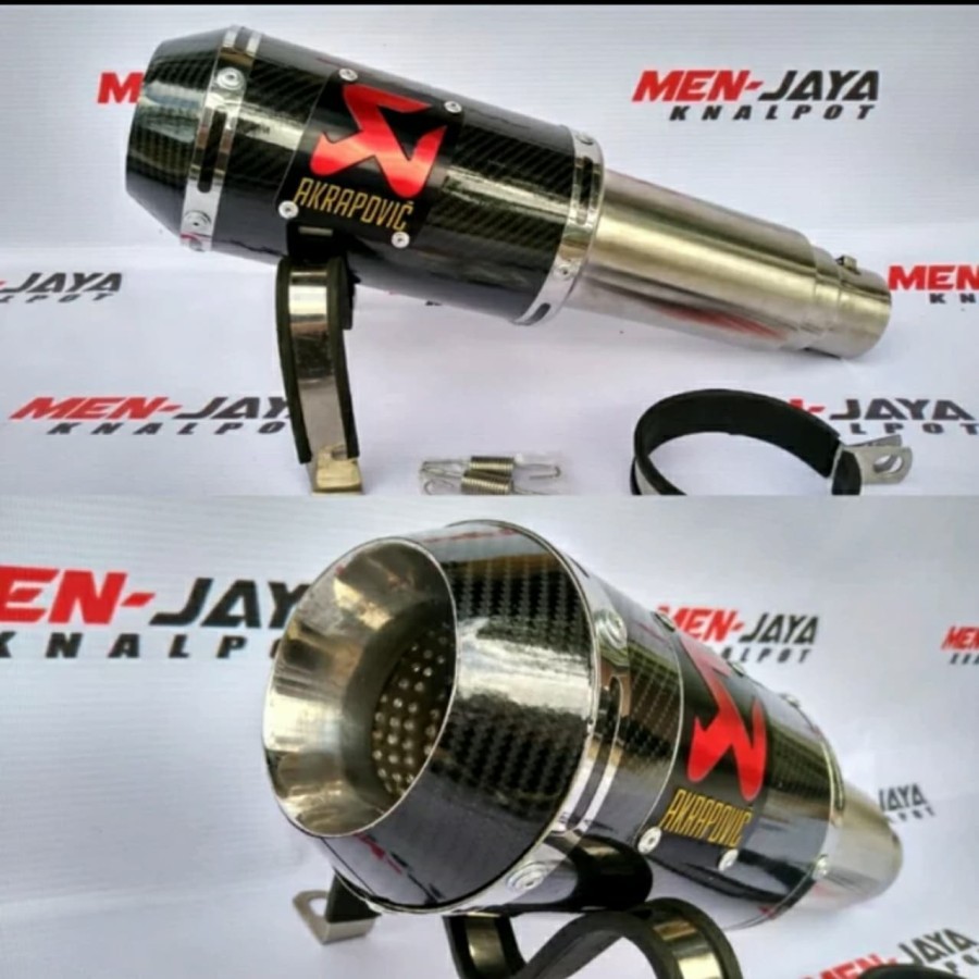 Silencer Knalpot Racing Akrapovic GP Lorenzo Carbon