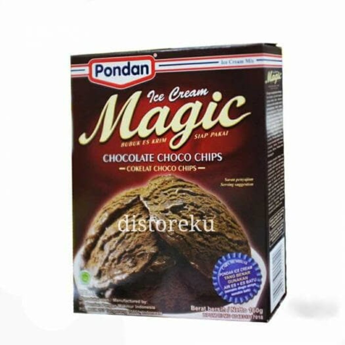 bubuk es krim instan coklat pondan ice cream magic chocolate 160gr