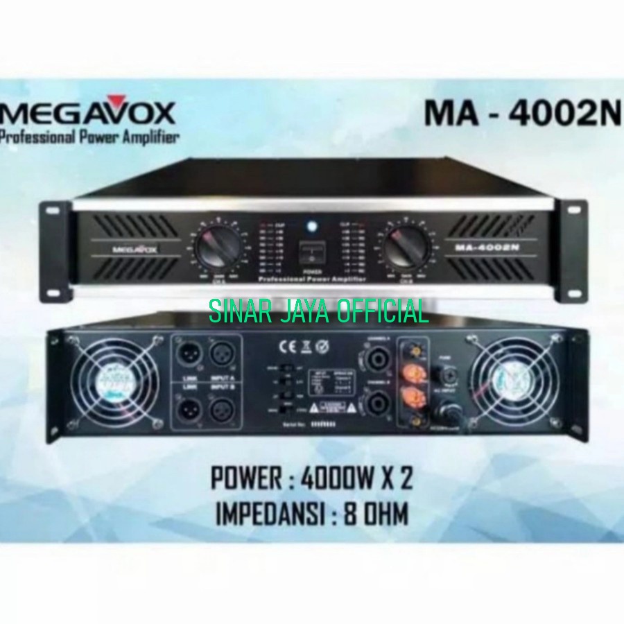 power ampli megavox ma4002 n power megavox ma 4002 n power megav0x ma PROMO