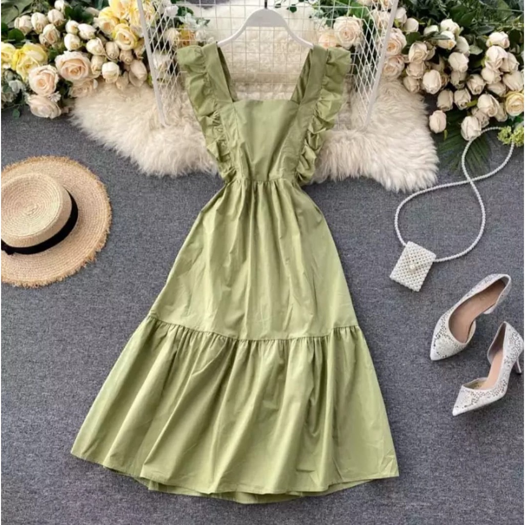 [NSFK] Dress Wanita / Dress Korea Murah / Longdress Casual / Dress / Baju Dress Wanita Terbaru