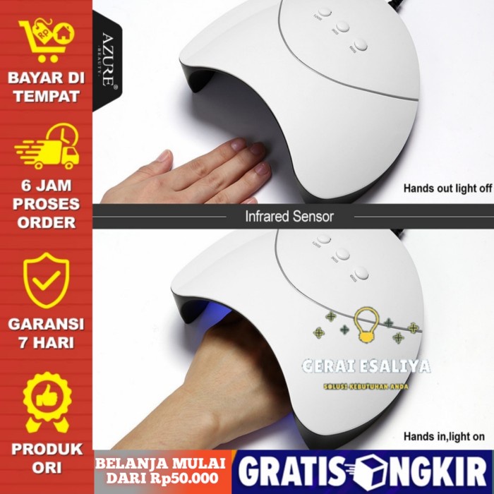 Pengering Kutek Kuku Smart Portable UV LED Nail Dryer 36 Watt