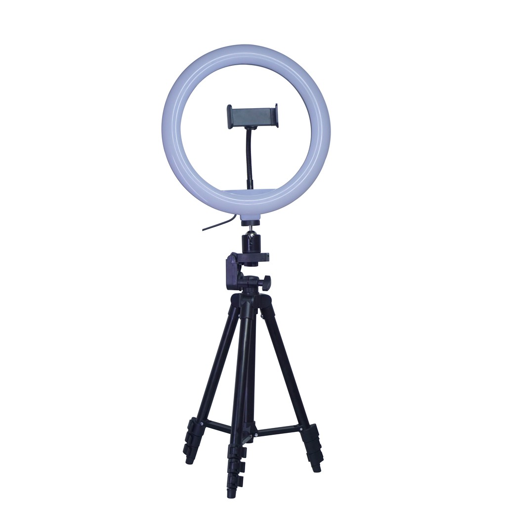 Goodcase - Paket Komplit Ringlight 30Cm + Tripod 2,1 Meter Make Up Vlog Lampu Ringlight Vlog