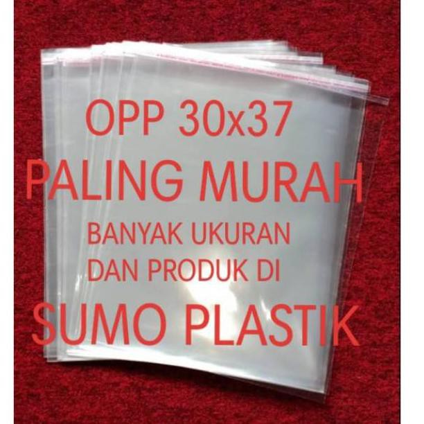 

opp plastik/plastik kaca lem 30x37(isi 100 lembar) (KODE V9)