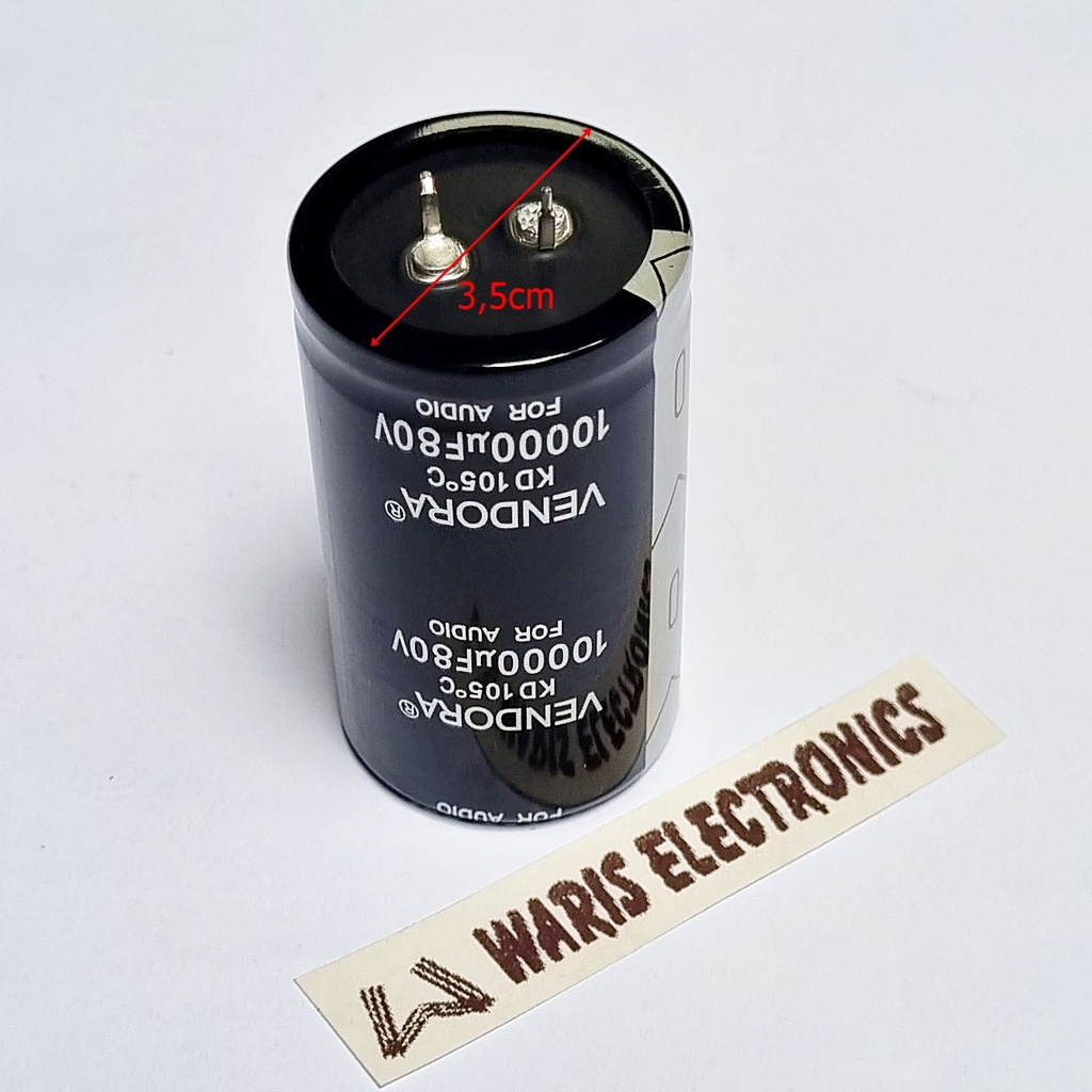 Elco Capacitor 10000uF 80V Vendora Isi Full
