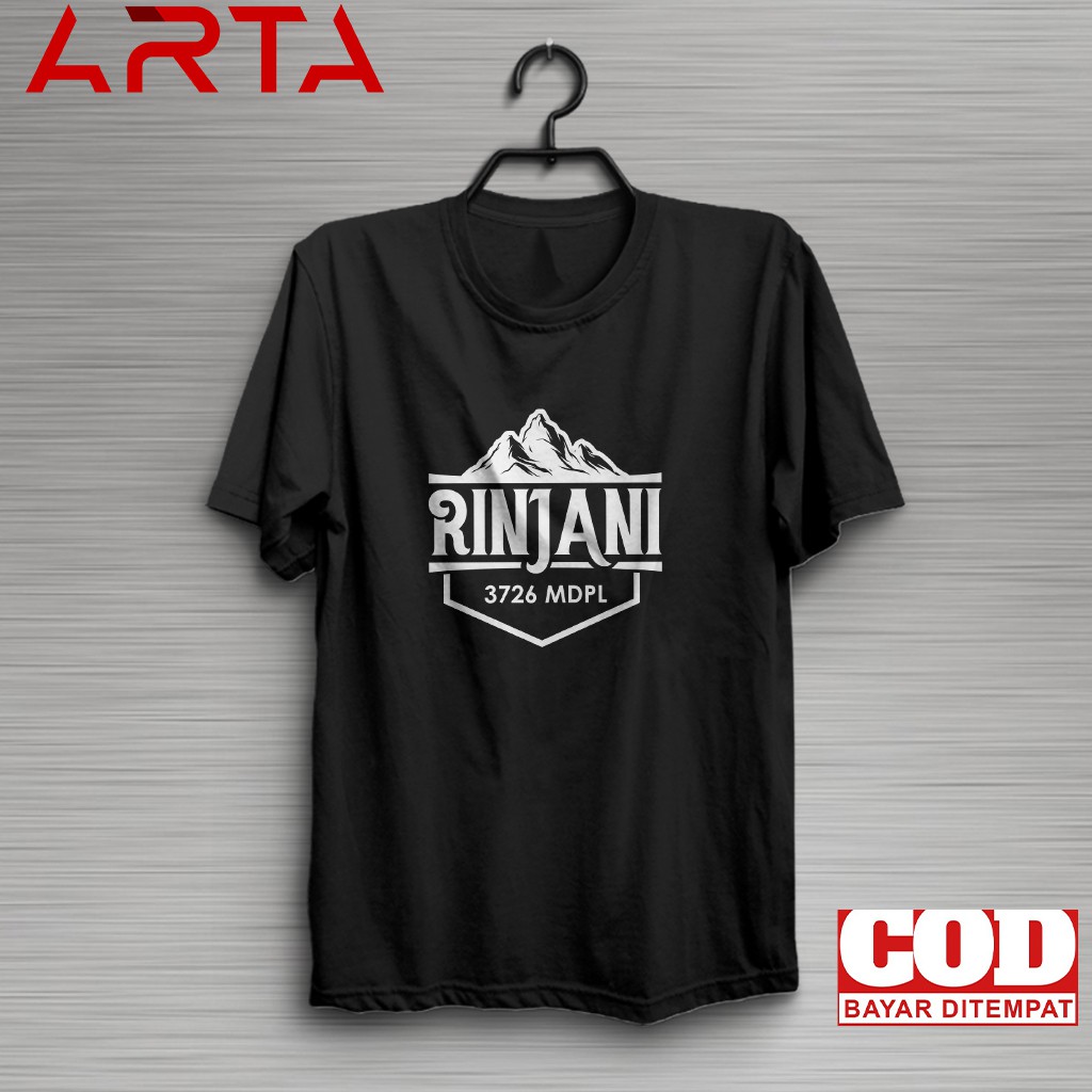 KAOS RINJANI KAOS OUTDOOR KAOS PENDAKI GUNUNG WANITA BAJU PRIA WANITA MURAH