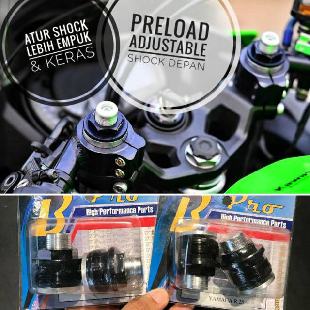 PRELOAD STANG BPRO R25 PRILOAD R25 MT25 PRELOAD BPRO R25 WR3 NEW NINJA 250 Z250 R25 MT25