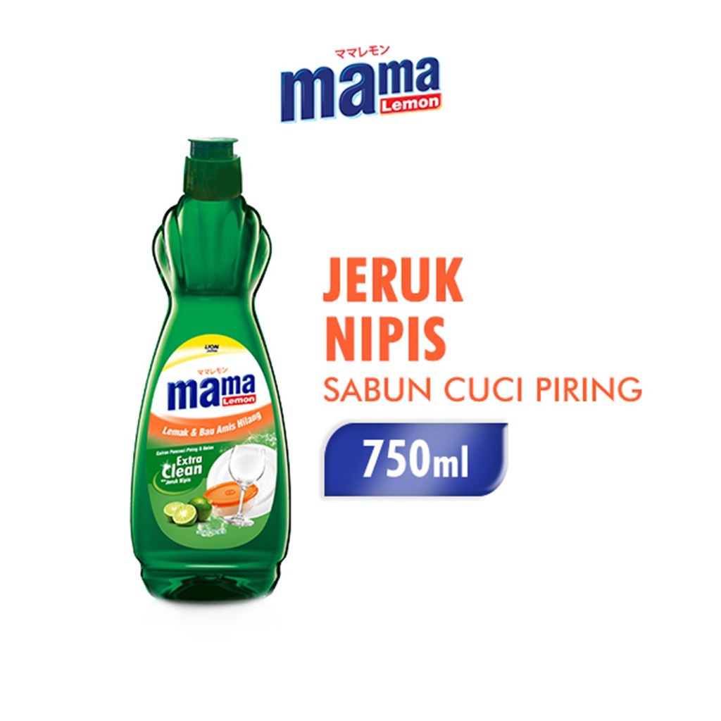 Mama Lemon Sabun Cuci Piring Jeruk Nipis Botol 750 ml