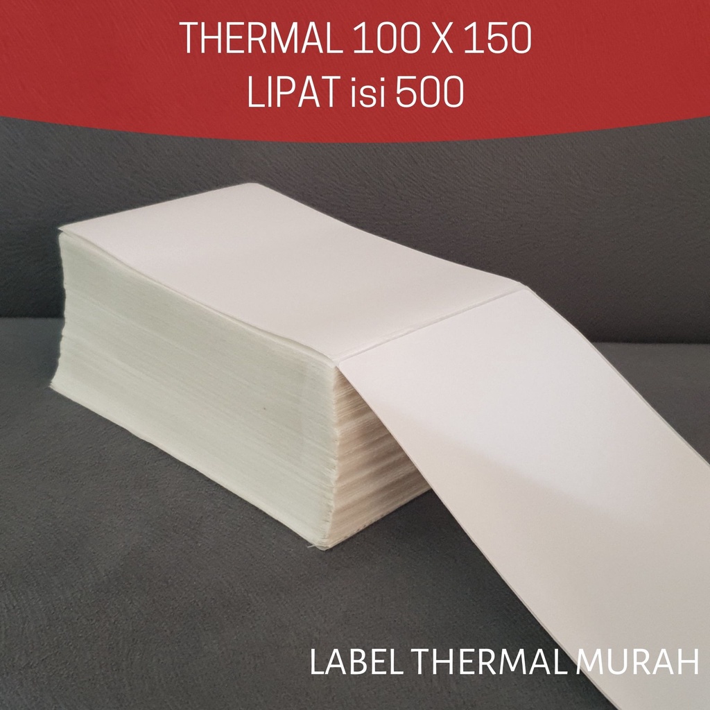 Label Thermal 100x150 ukuran A6 isi 500