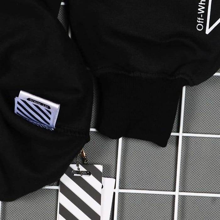 Jaket Hoodie OFF WHT DIAGONAL UNFINISHED – Edition Trendy Casual Unisex Good Brand Quality Stylish