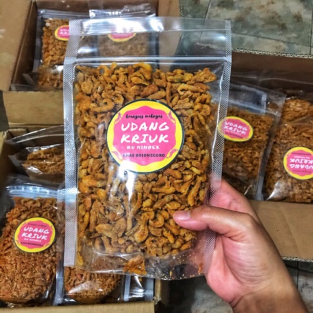 

❤️ CAMILAN ATAU LAUK BERPROTEIN TINGGI ✅ UDANG KRIUK BU NINOEK khas Bojonegoro ❤️