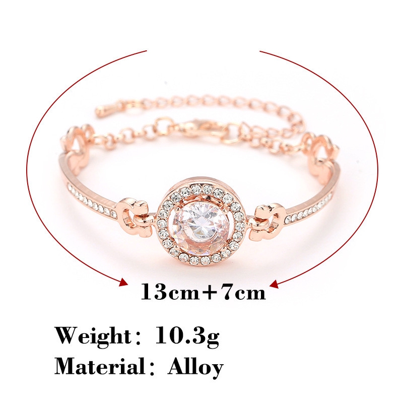 Gelang Wanita Diamond Gelang Aksesoris Cewek Set Perhiasan Gelang Bor Flash Yang Mulia