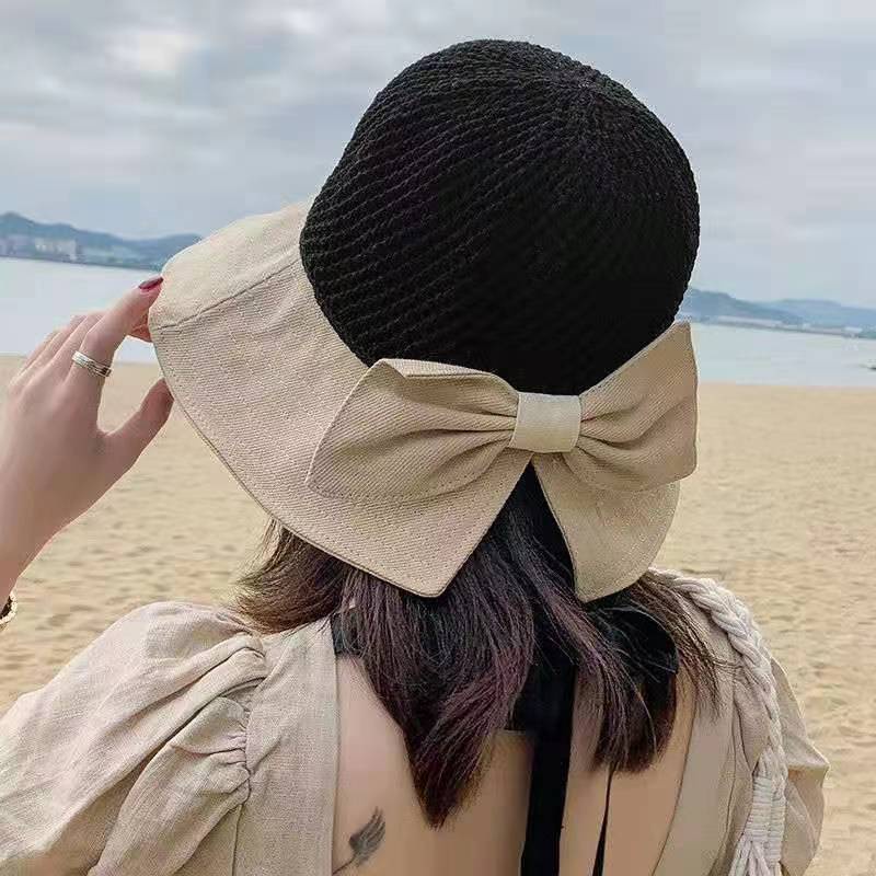 Topi Pantai Model Tepi Lebar 5 Warna Gaya Korea Untuk Wanita