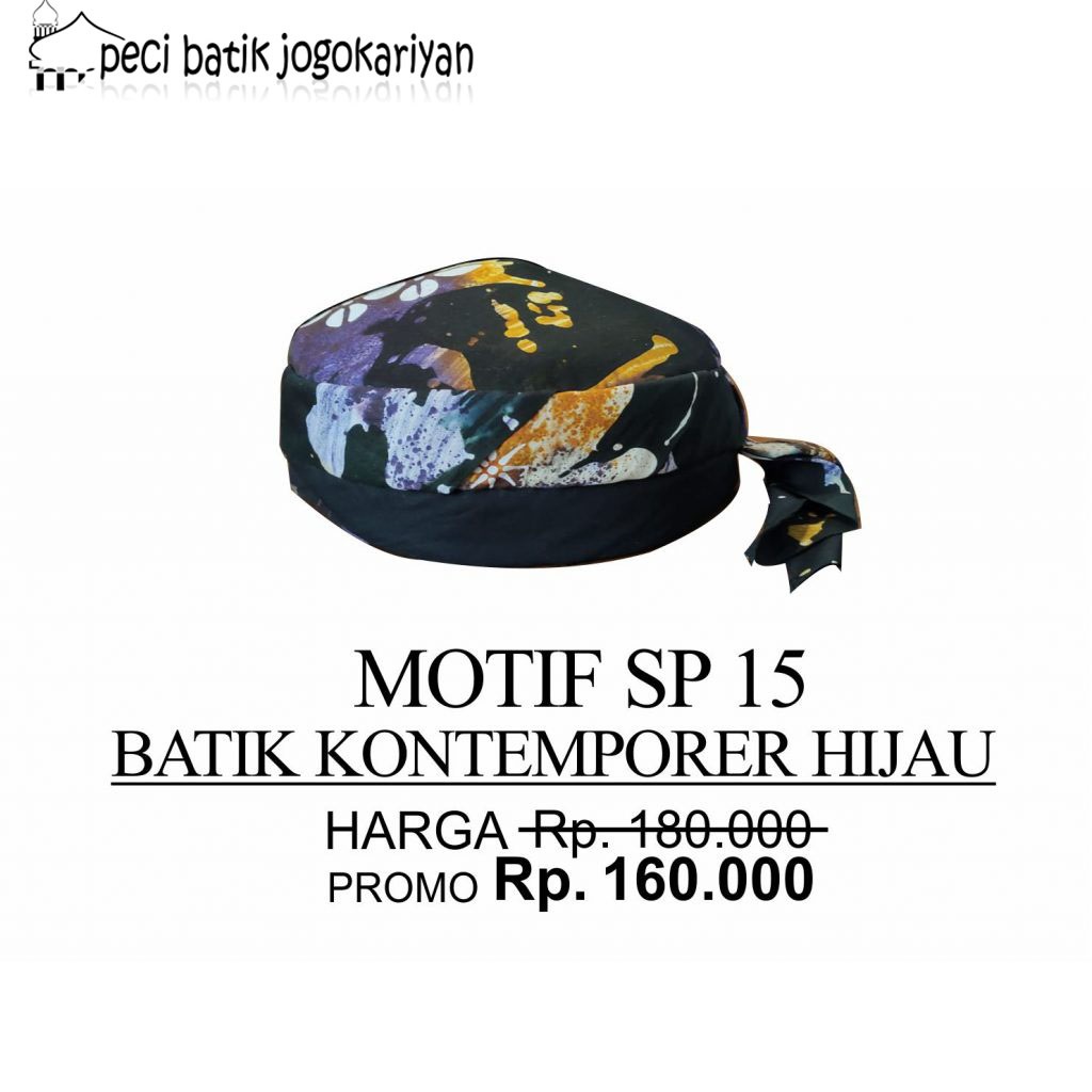 PECI BATIK JOGOKARIYAN ASLI MOTIF SP 15 BATIK KONTEMPORER HIJAU TERBARU